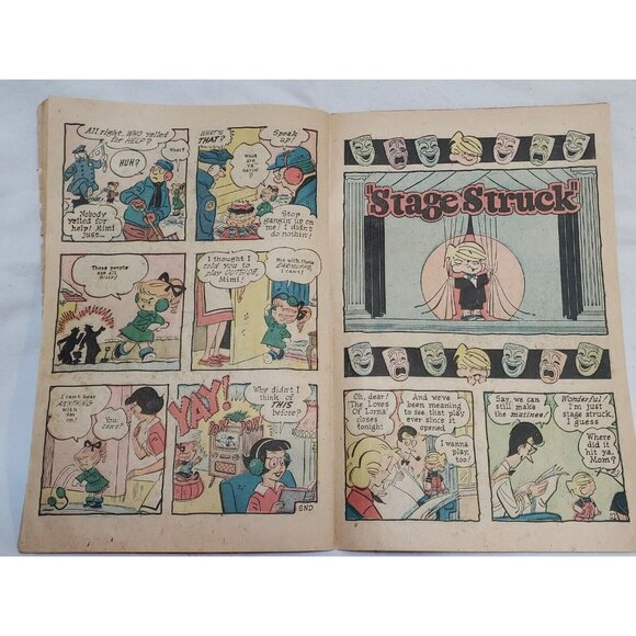 Dennis The Menace Comic Book #15 Hank Ketcham Wiseman Art 1956 Silver Vintage - Picture 10 of 11